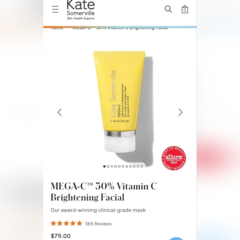 Kate Somerville MEGA-C Vitamin C Facial - Vibrant Yellow